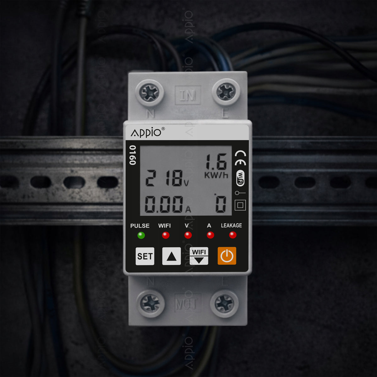 Power Current Counter Voltage TUYA SMART WiFi Application For DIN Rail Manufacturer code 0160