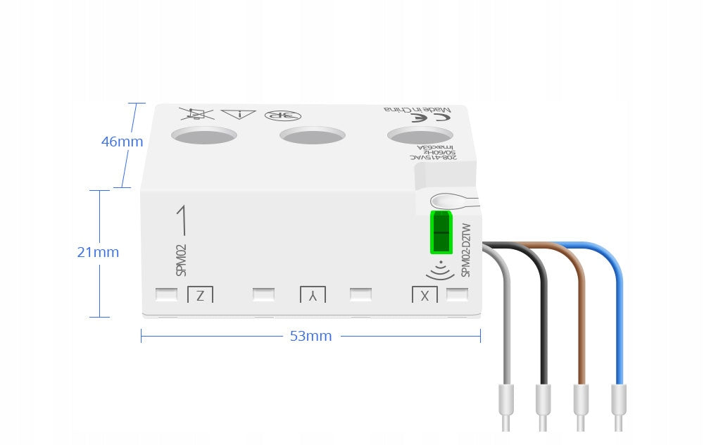 Power Current Meter 3-Phase Two-Way Transformer 63A WiFi TUYA Packaging status original