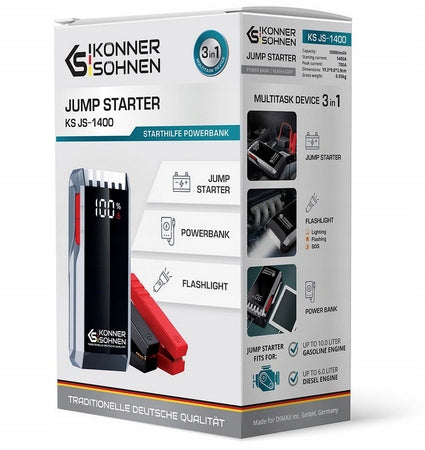 Power bank starter boot device KS JS-1400 18000mAh Konner