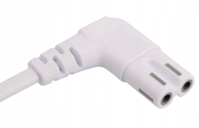Power cable white C7, cable for TV, soundbar radio - 3 meters Manufacturer COM