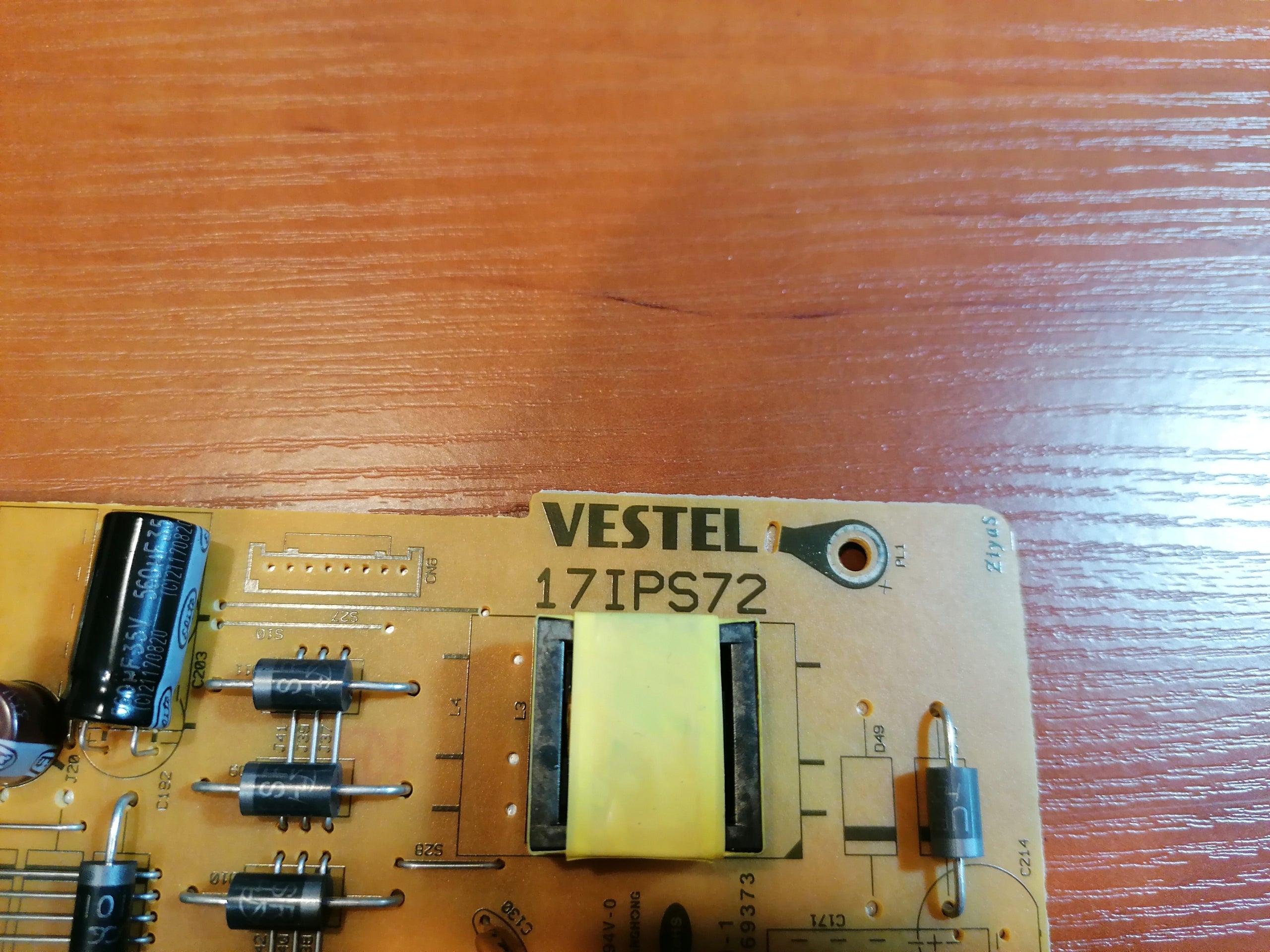 Power supply 17IPS72 170818R4 TOSHIBA 43UA2063DG Manufacturer code 17IPS72 170818R4