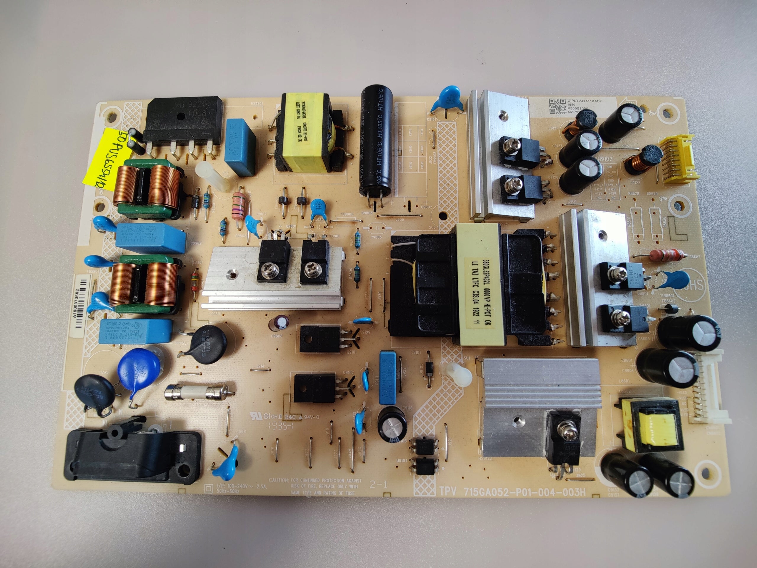 Power supply module 715GA052-P01-004-003H 50PUS6554/12
