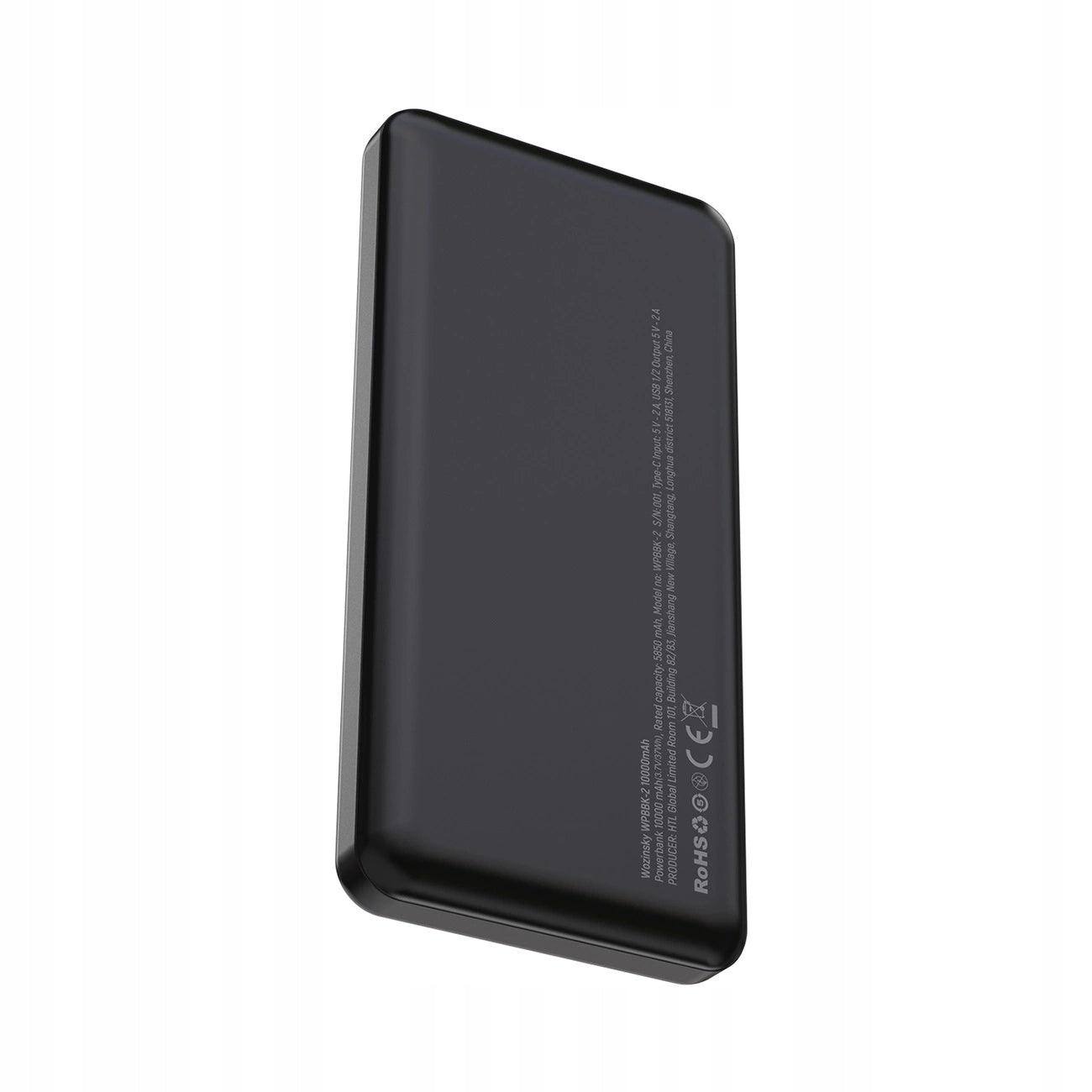 Powerbank 10 000 mah Wozinsky Wpower - black Battery capacity 10000 mAh
