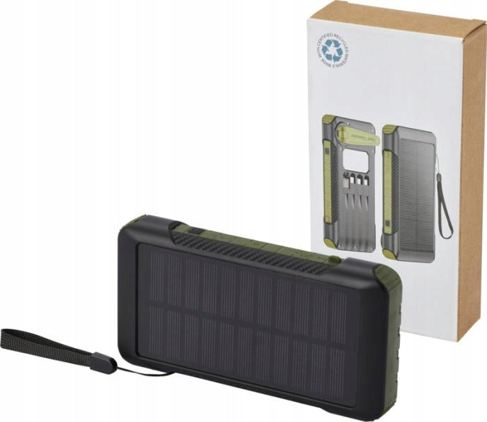Powerbank 10000 solar power bank on DYNAMO with crank + 4 charging tips Manufacturer code Powerbank solarny pojemność 10 000 mAh dynamo