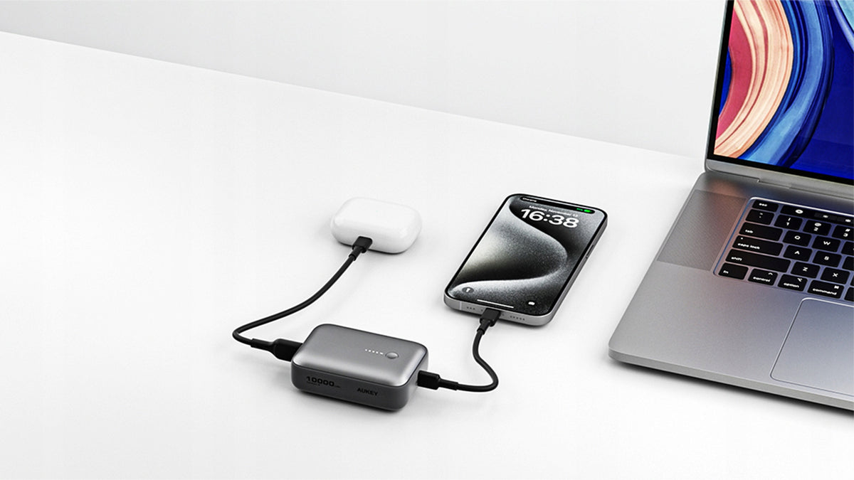 Powerbank 10000mAh AUKEY Spark Mini USB-C USB-A PB-Y55 FAST CHARGE Battery capacity 10000 mAh