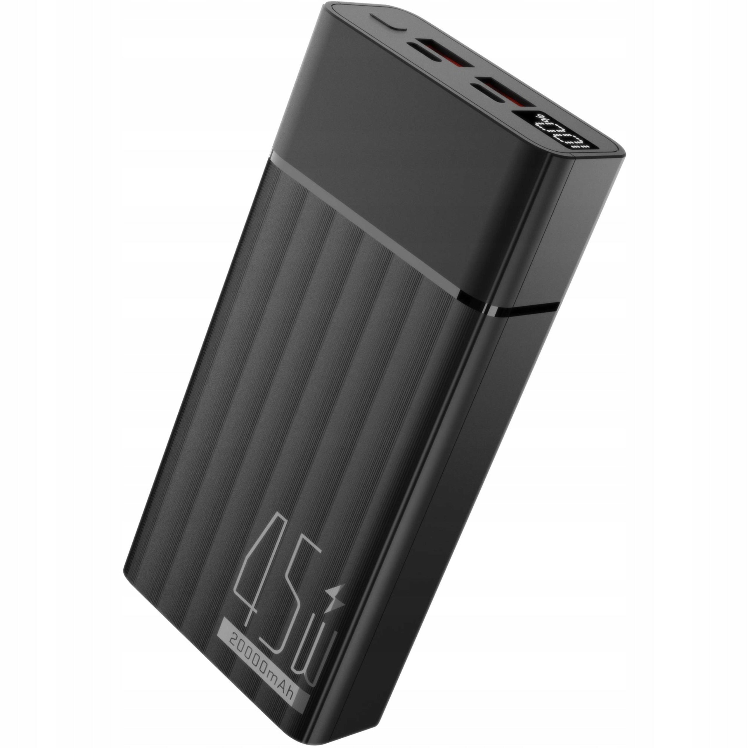 Powerbank 20000 mAh Yenkee YPB 2145 Black 45W USB QuickCharge Display