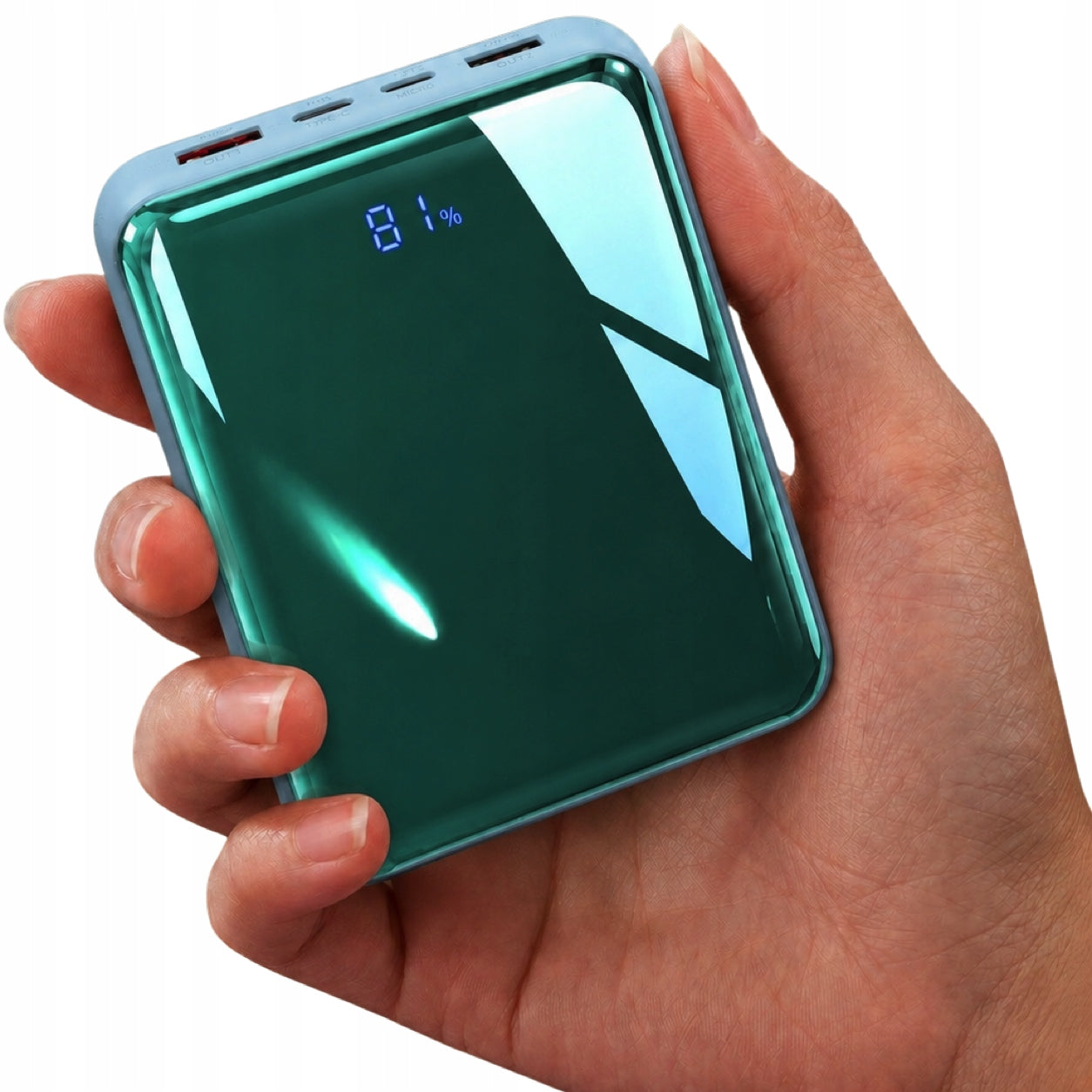 Powerbank 20000mAh VOPTIX DX352 4 built-in USB-C 22.5W aviation LCD cables