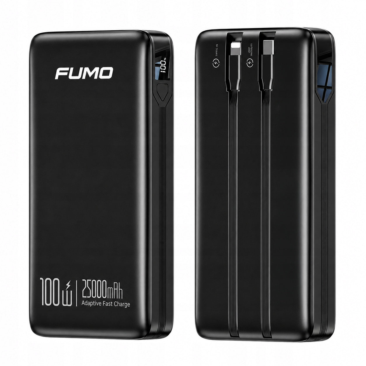Powerbank 25000mAh For USB Phone 2x USB-C 100W PD QC Display (PC1110S
