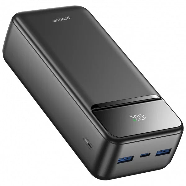 Powerbank 30000 mAh 22.5W PD QC 3.0 USB-C 2xUSB Proove Illuminator 2 black Manufacturer code PBIP30212201
