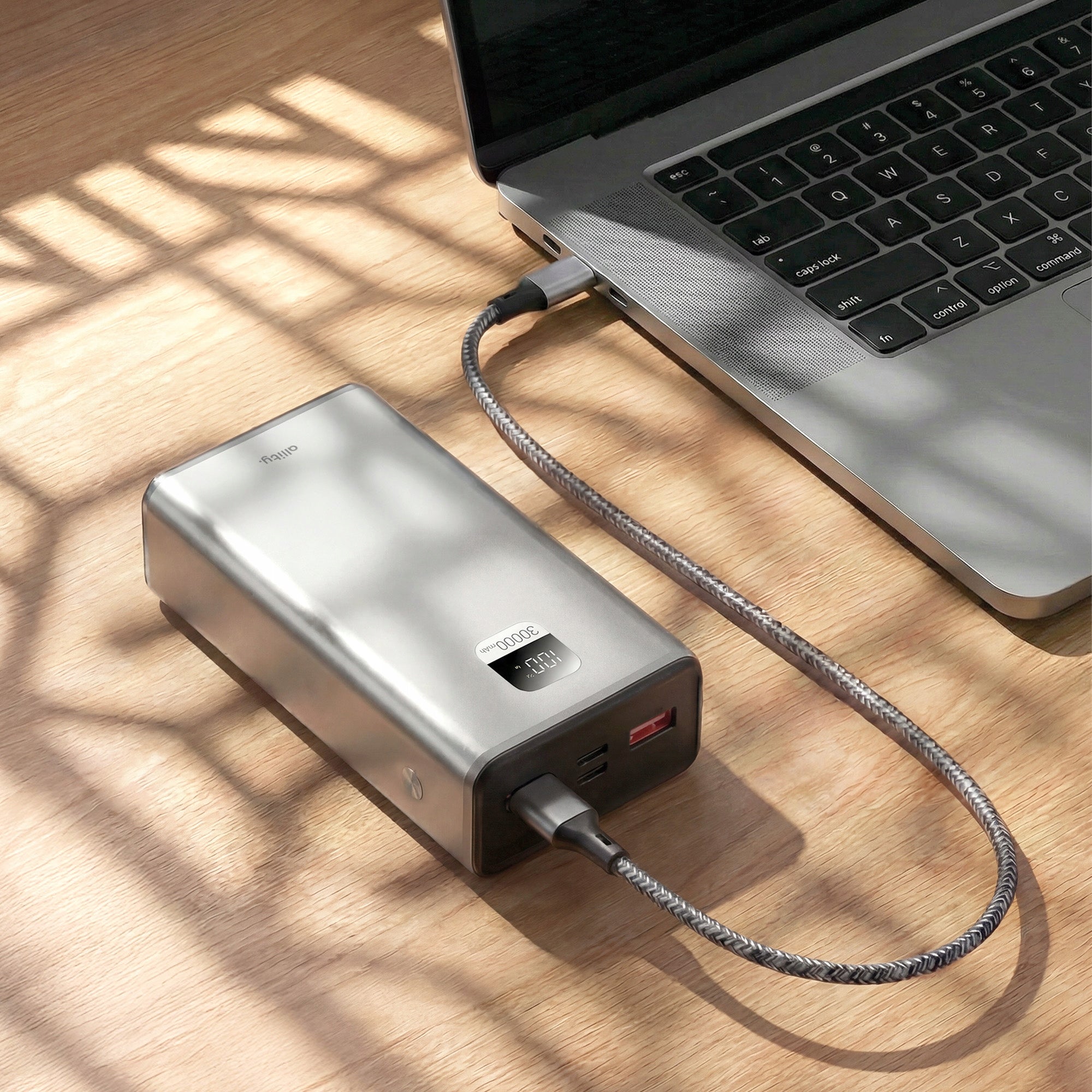 Powerbank 30000mAh USB-C 22,5W Power Bank USB A ALUMINUM POWERFUL + CABLE Manufacturer code GSM275346