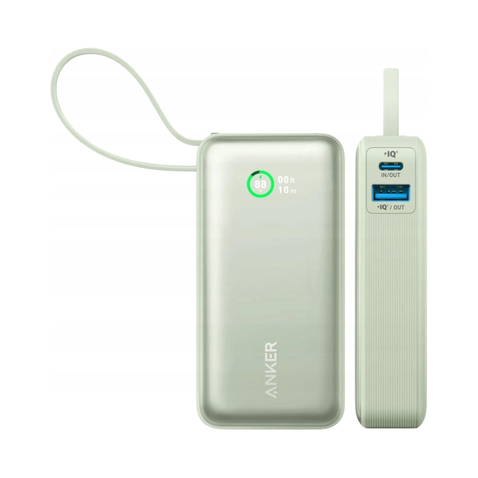 Powerbank Anker 545 Nano (A1259G61) 10000mAh 30W USB-A / USB-C Green