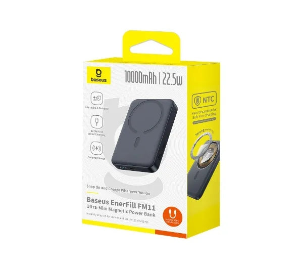 Powerbank Baseus EnerFill FM11 Ultra-Mini Magnetic 10000 mAh 22,5W Black Manufacturer code P1008210E123-00