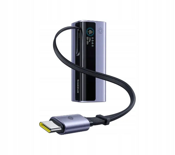 Powerbank Baseus EnerGeek GR11 20000mAh 145W Built-in USB-C Cable Grey Packaging status original