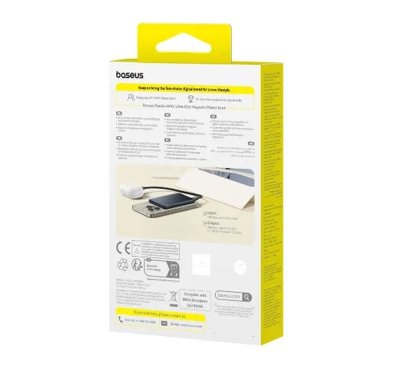 Powerbank Baseus PicoGo AM41 Ultra-Slim Magnetic 5000mAh 20W Black Battery capacity 5000 mAh