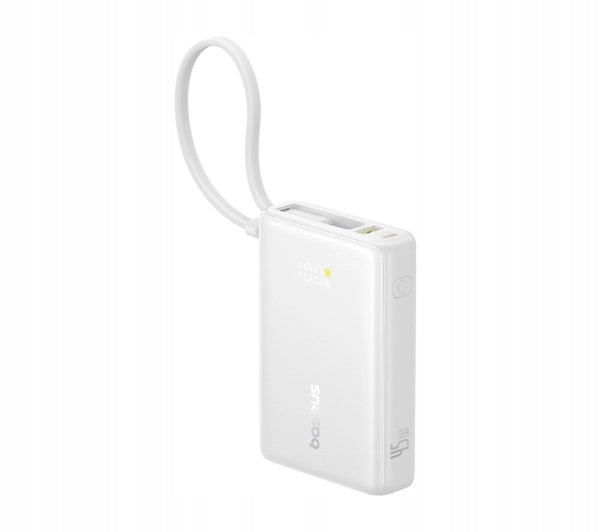 Powerbank Baseus PicoGo Digital Display 10000mAh 45W USB-A / 2x USB-C White Packaging status original