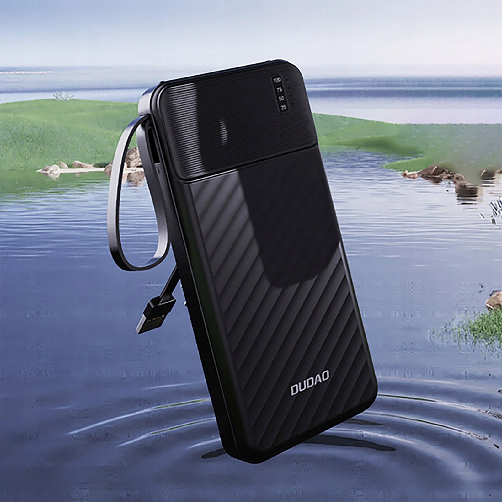 Powerbank Dudao K11 Pro 20000 mAh with built-in 4in1 cables - black Manufacturer code 6977196681877