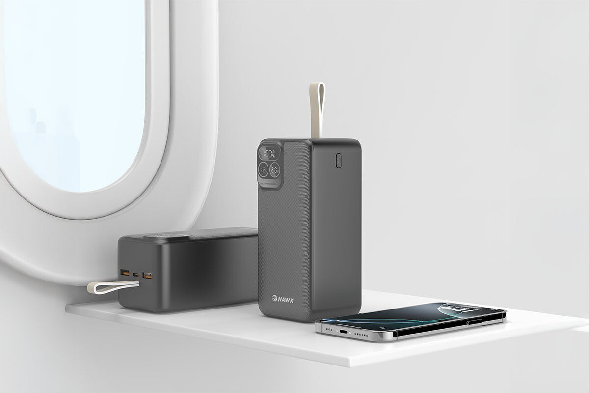 Powerbank HAWK HW-PB50000 50000 mAh 22.5W Black Battery capacity 50000 mAh
