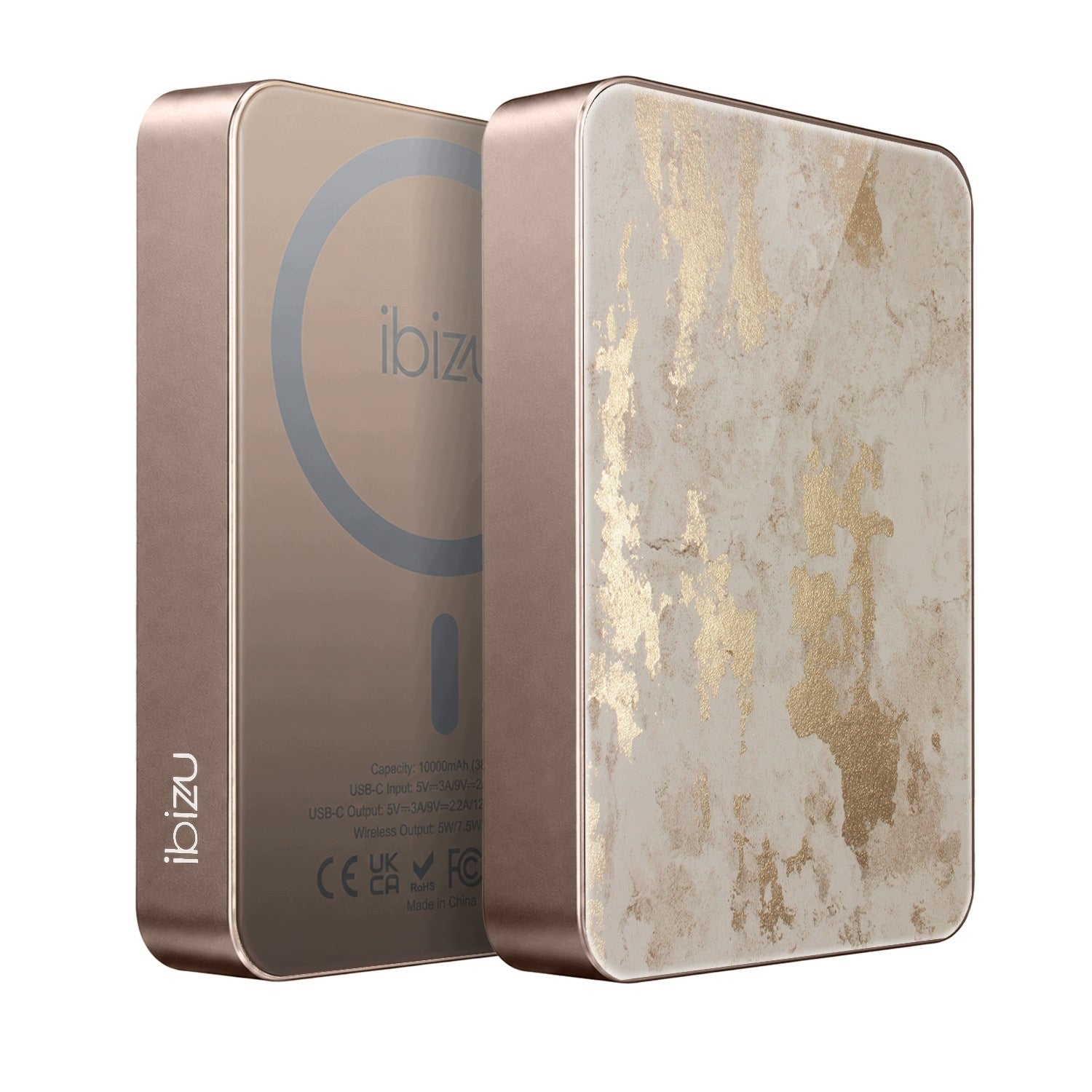 Powerbank IBIZU MagPower 10 000 mAh, desert titanium, Champagne gold
