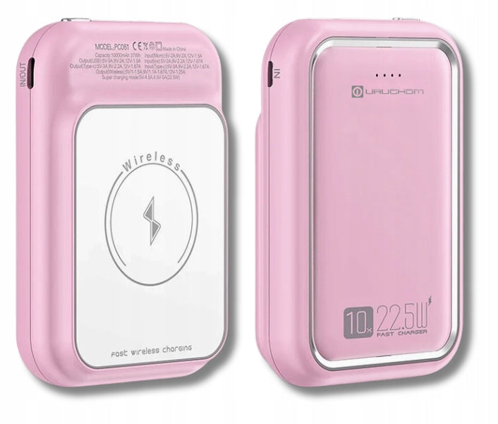 Powerbank Magsafe INDUCTION APPLE 10000 mAh 22.5W PINK FAST CHARGES Manufacturer code PC061