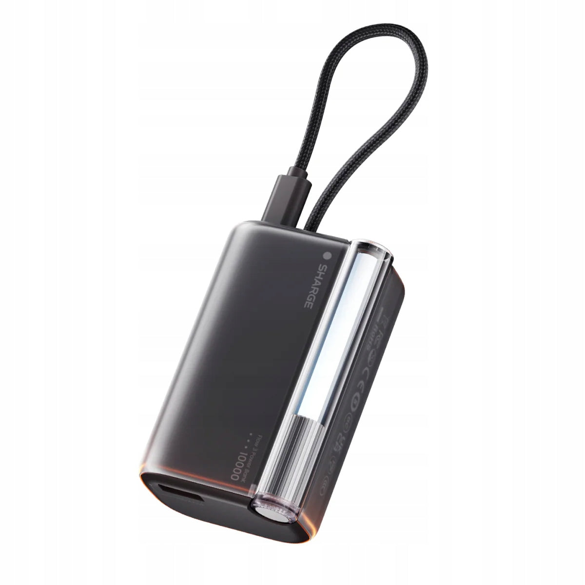 Powerbank SHARGE Flow 3 10000mAh 100W USB C Cable Black Quick Charge
