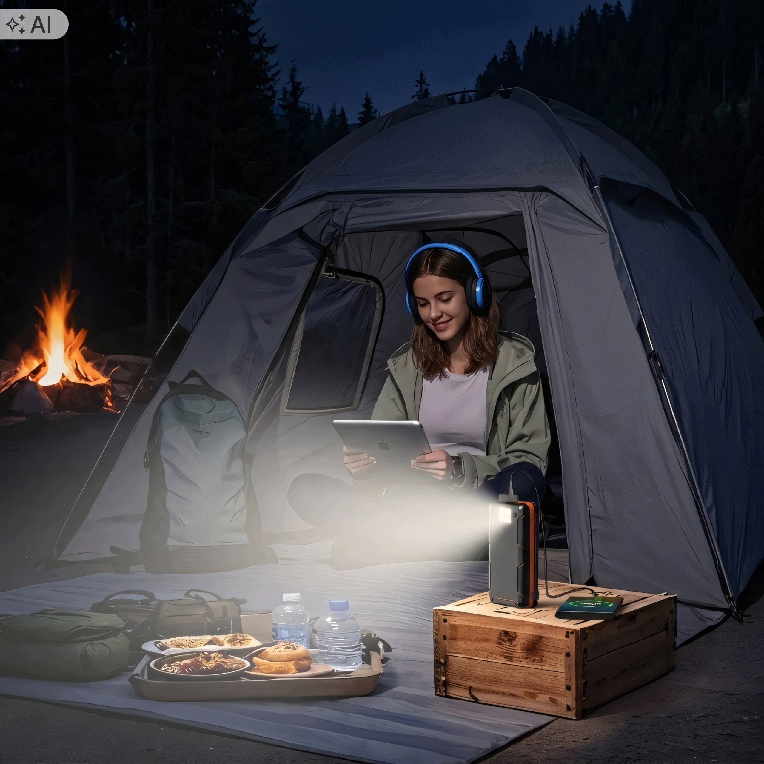 Powerbank Solar 25000mAh Waterproof LED Flashlight 4 Panels Manufacturer code Powerbank Solarny 25000mAh Wodoodporny Latark