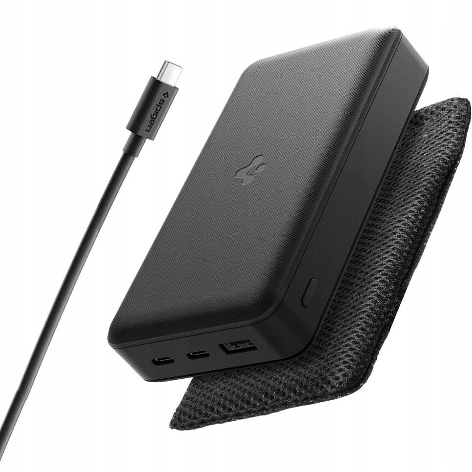 Powerbank Spigen EA3030 30000mAh capacious 30W fast charging, USB-C USB-A