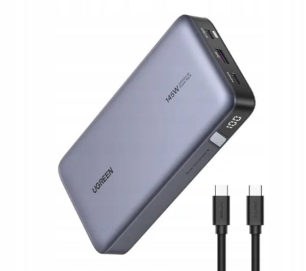 Powerbank UGREEN PB205 25000mAh 145W PD 3.1 USB-C For Laptop 2x USB-C LED Manufacturer code 90597A