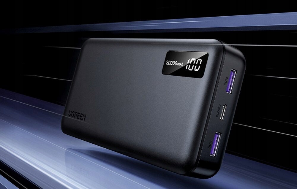 Powerbank UGREEN PB312 20000 mAh 20W Black + CCC certified Battery capacity 20000 mAh