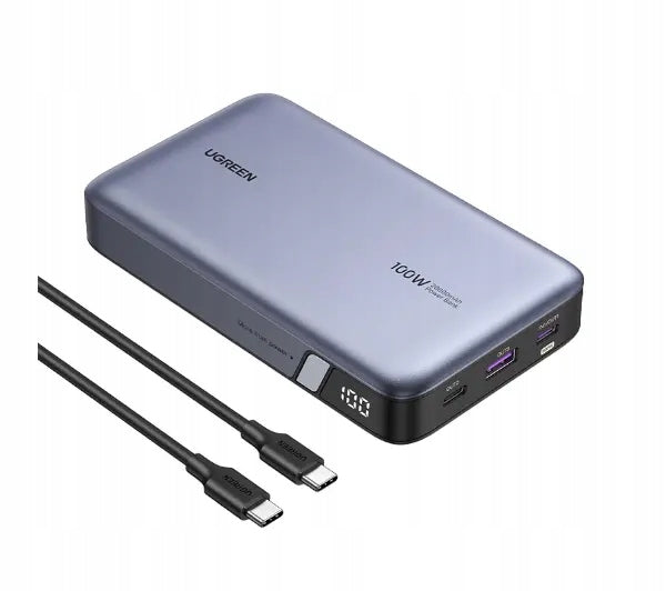 Powerbank UGREEN PB720 20000mAh PD 100W USB-A / 2x USB-C Grey