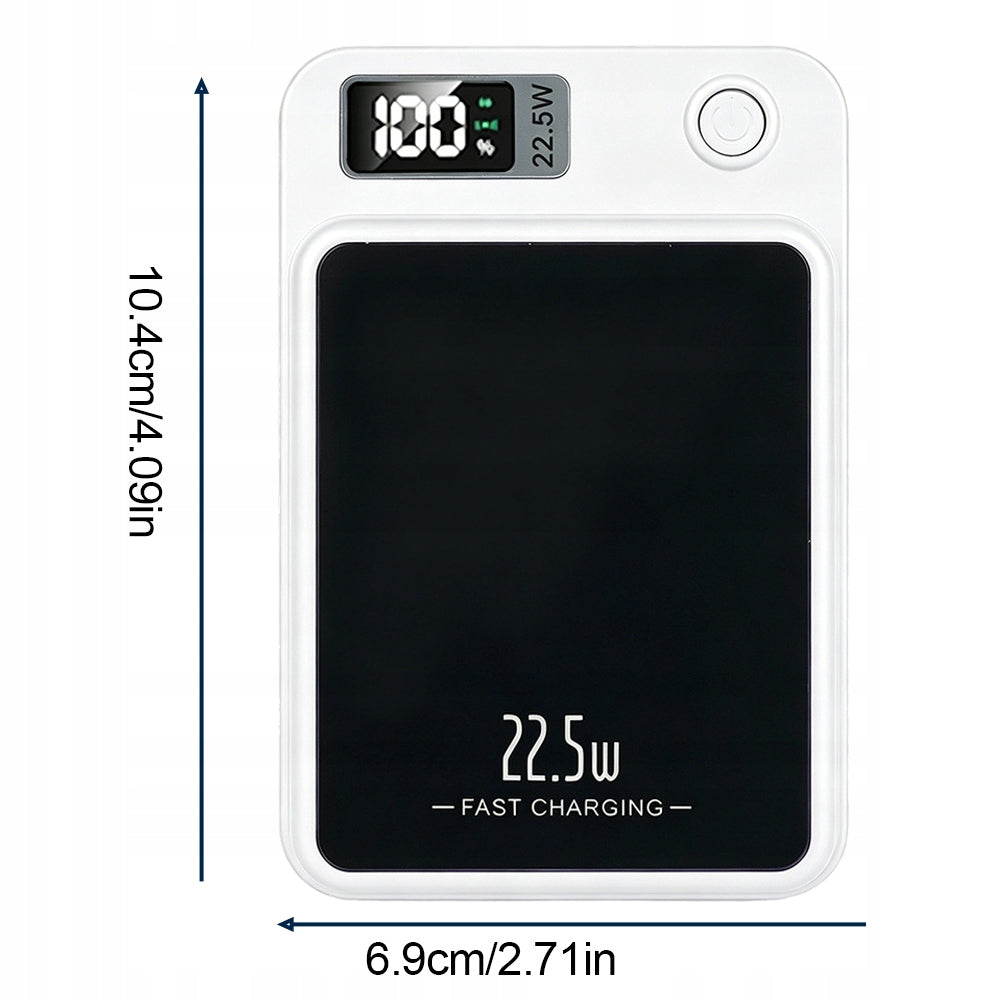 Powerbank Wireless 10000mAh USB-C Fast Charging Ultrathin White Packaging status original