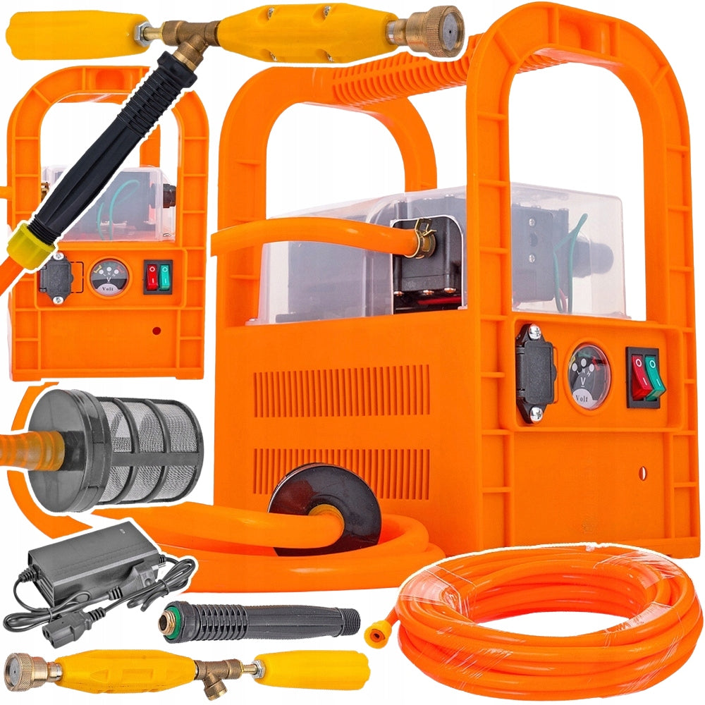Powerful BATTERY PUMP for Watering GARDEN Sprayer + HOSE 10M