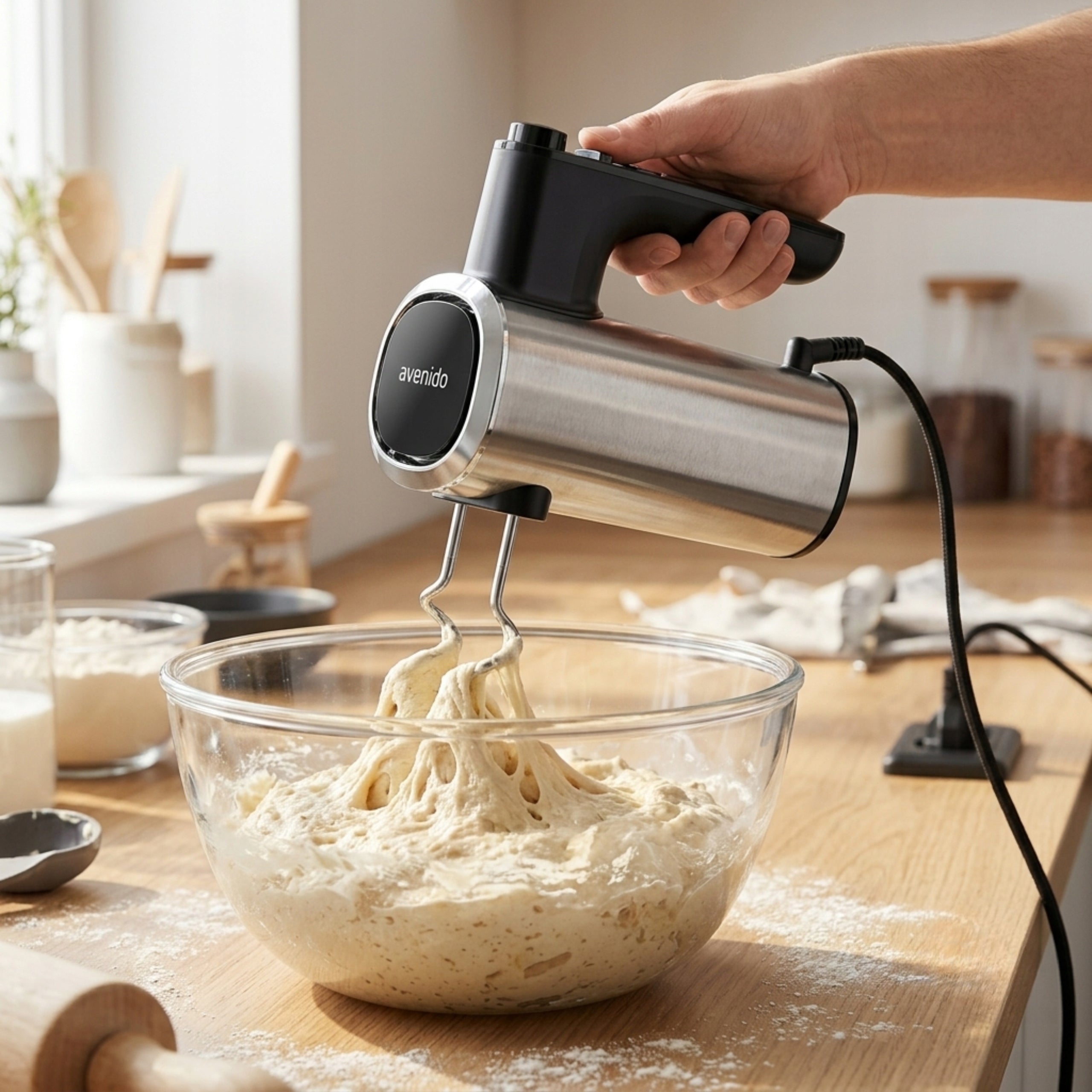 Powerful Hand Mixer 900W avenido AV4234 +6 TIPS Slow Start 5 SPEEDS Packaging status original
