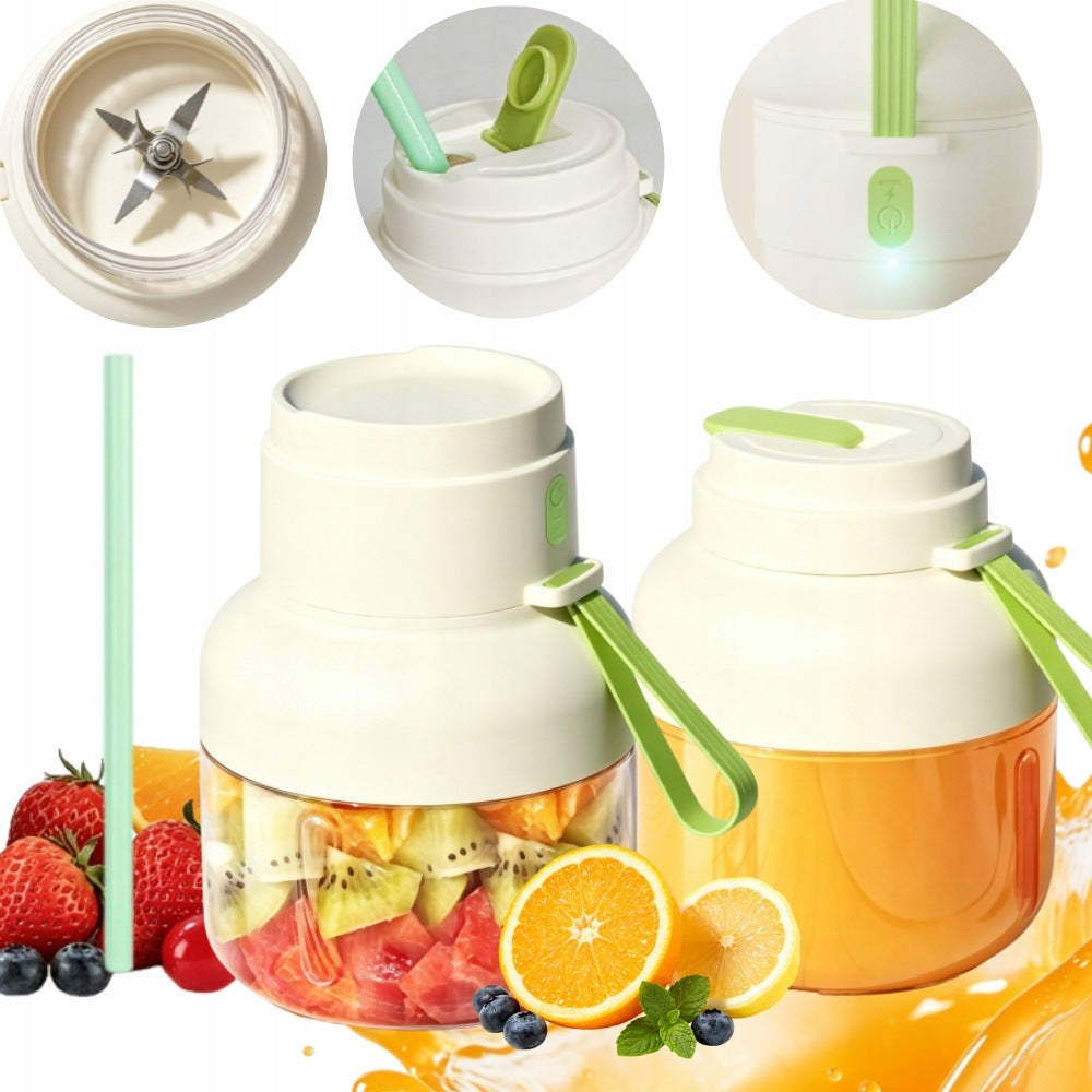Powerful Ice Crushing Portable Blender Large 850ml Capacity Food Safe Green