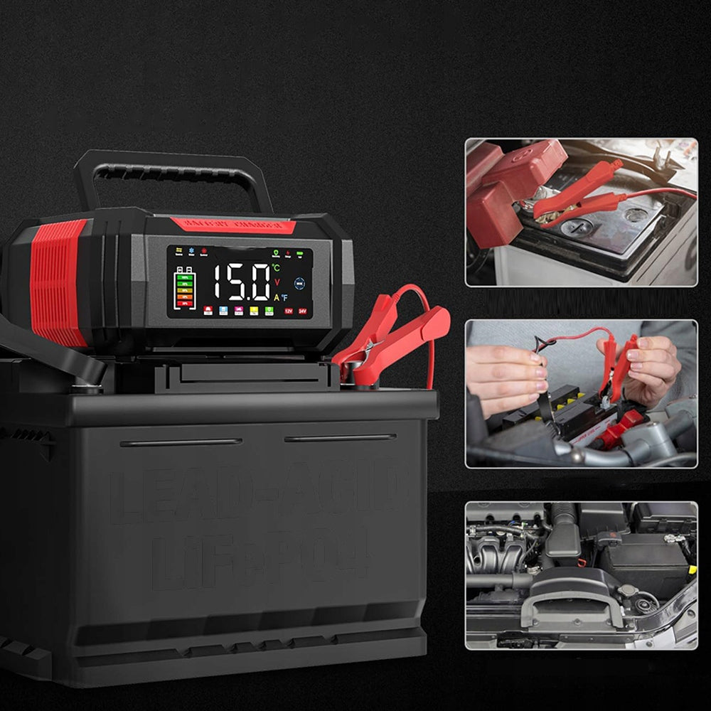 Powerful Smart Car Rectifier Battery Charger 24V 12V 15A Maximum amperage 15 A