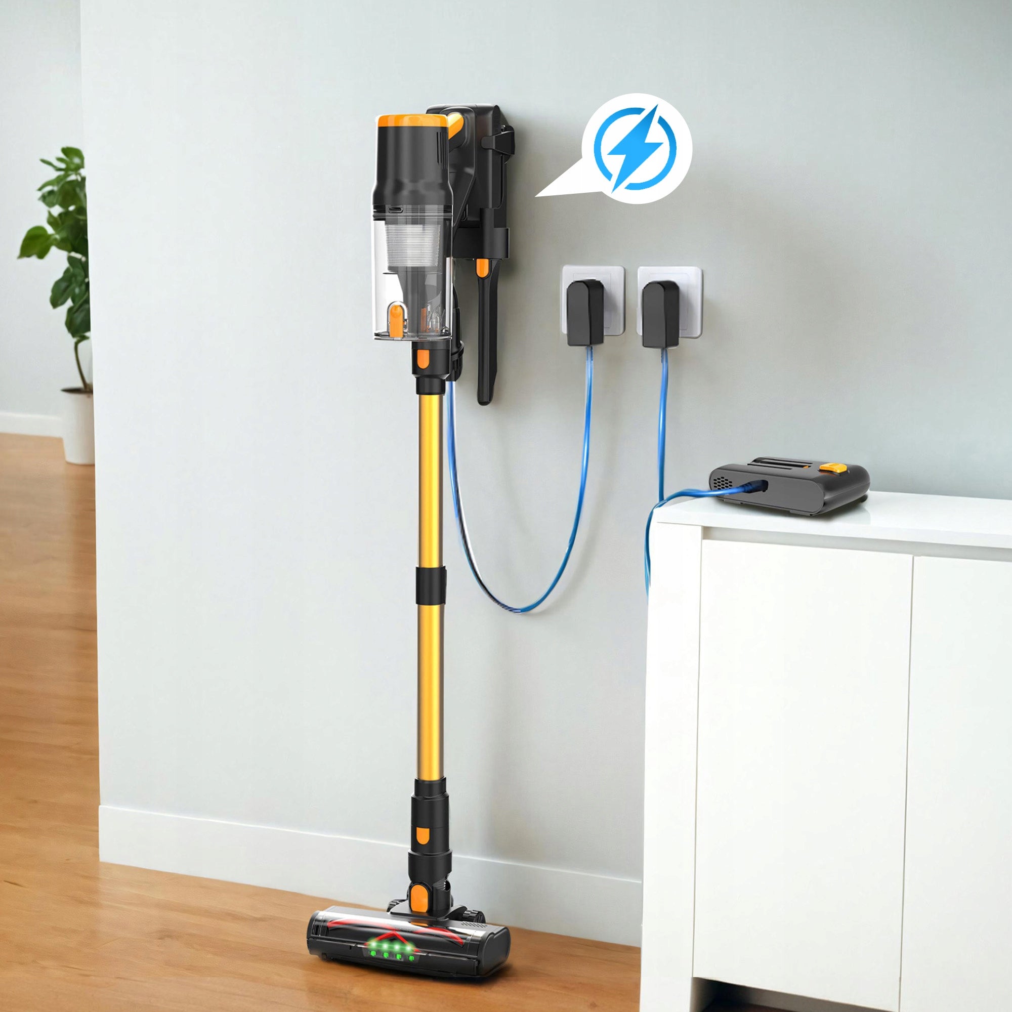Powerful Upright Cordless Vacuum Cleaner Blossom DSV112A 550W 50000PA Packaging status original