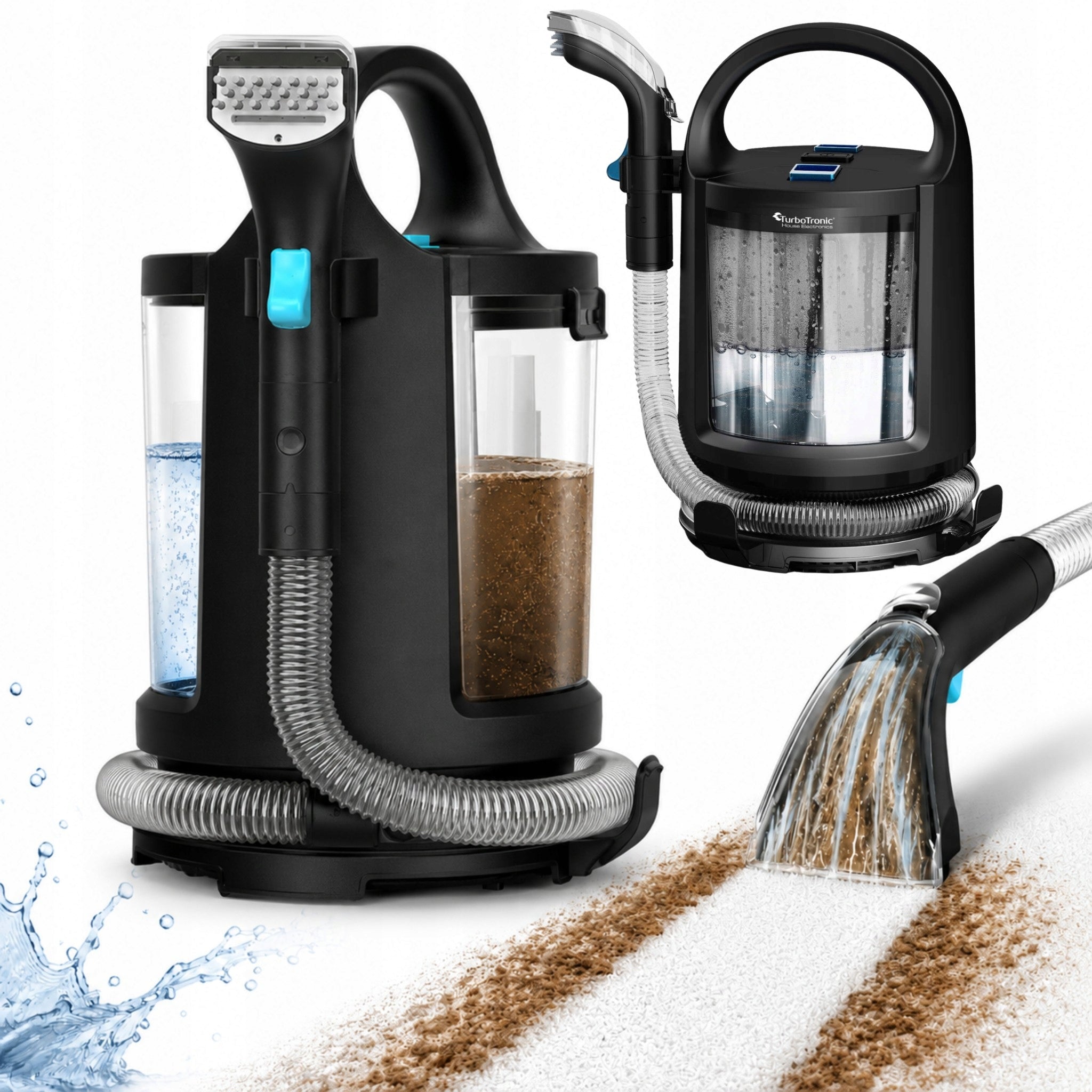 Powerful Water Washing Vacuum Cleaner for Car Carpet Upholstery 500W 12kPa PRO