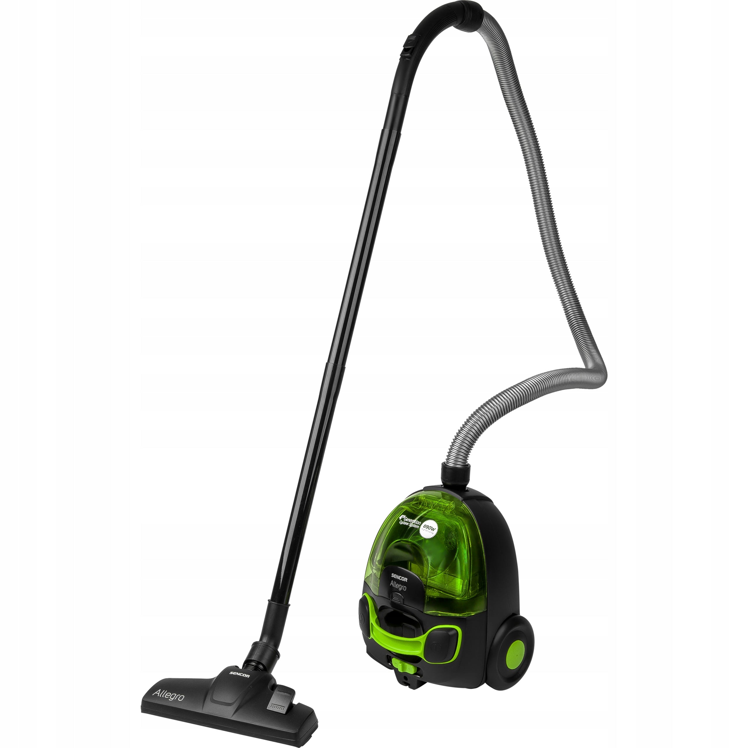 Powerful bagless vacuum cleaner 890W HEPA for allergy sufferers 76 dB Sencor SVC 510GR Brand Sencor
