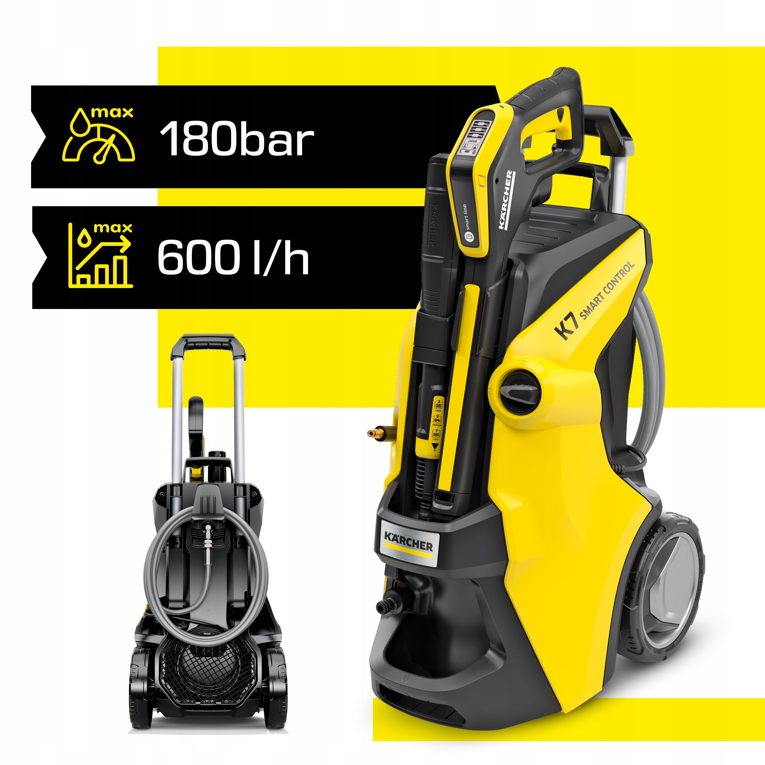 Powerful pressure washer Karcher K7 Smart Control Flex eco Booster 180 bar Model K 7 Smart Control Flex eco!Booster