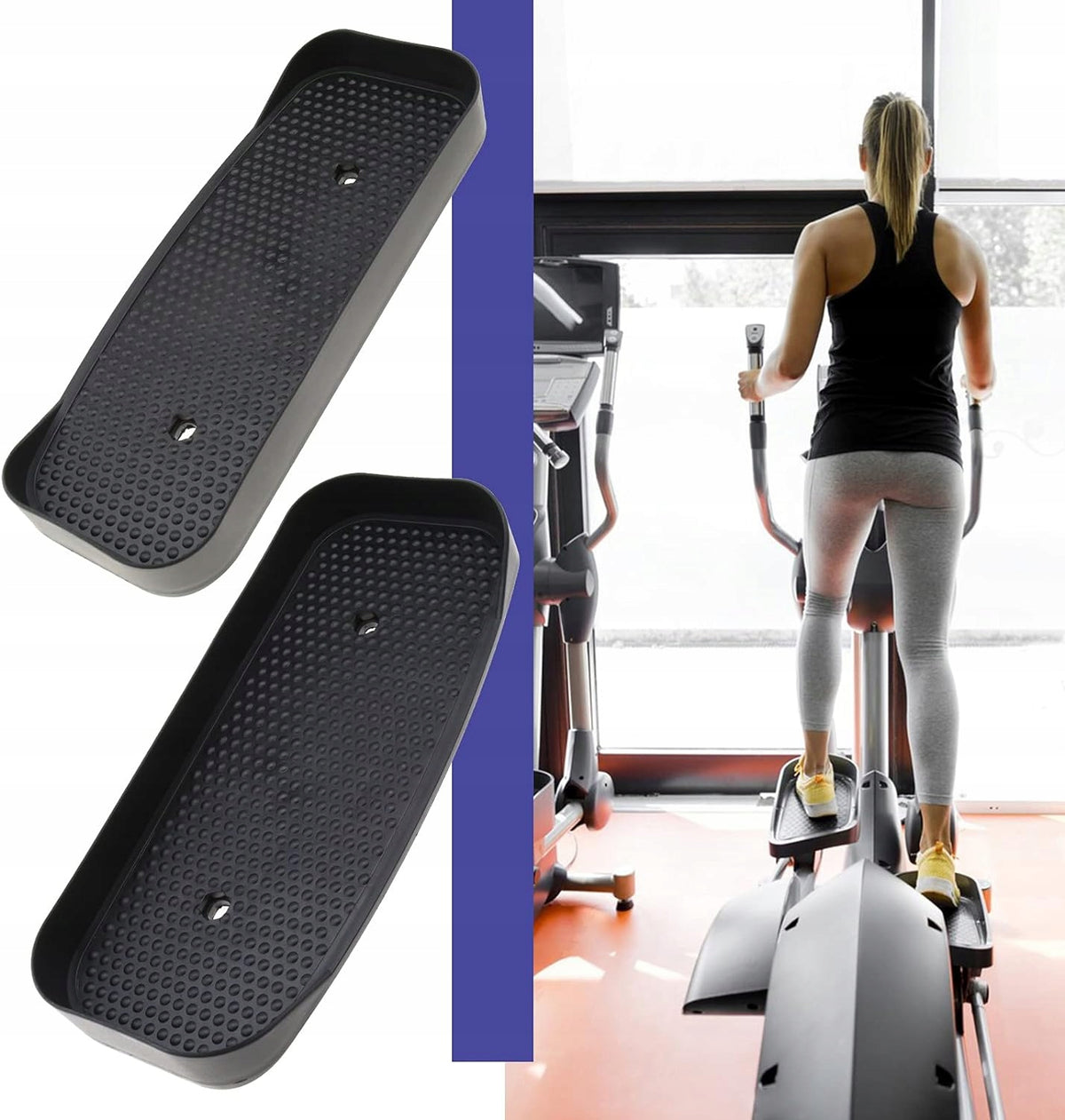 Practical pedals for elliptical cross trainer exercises 1 pair of pedals Brand no brand