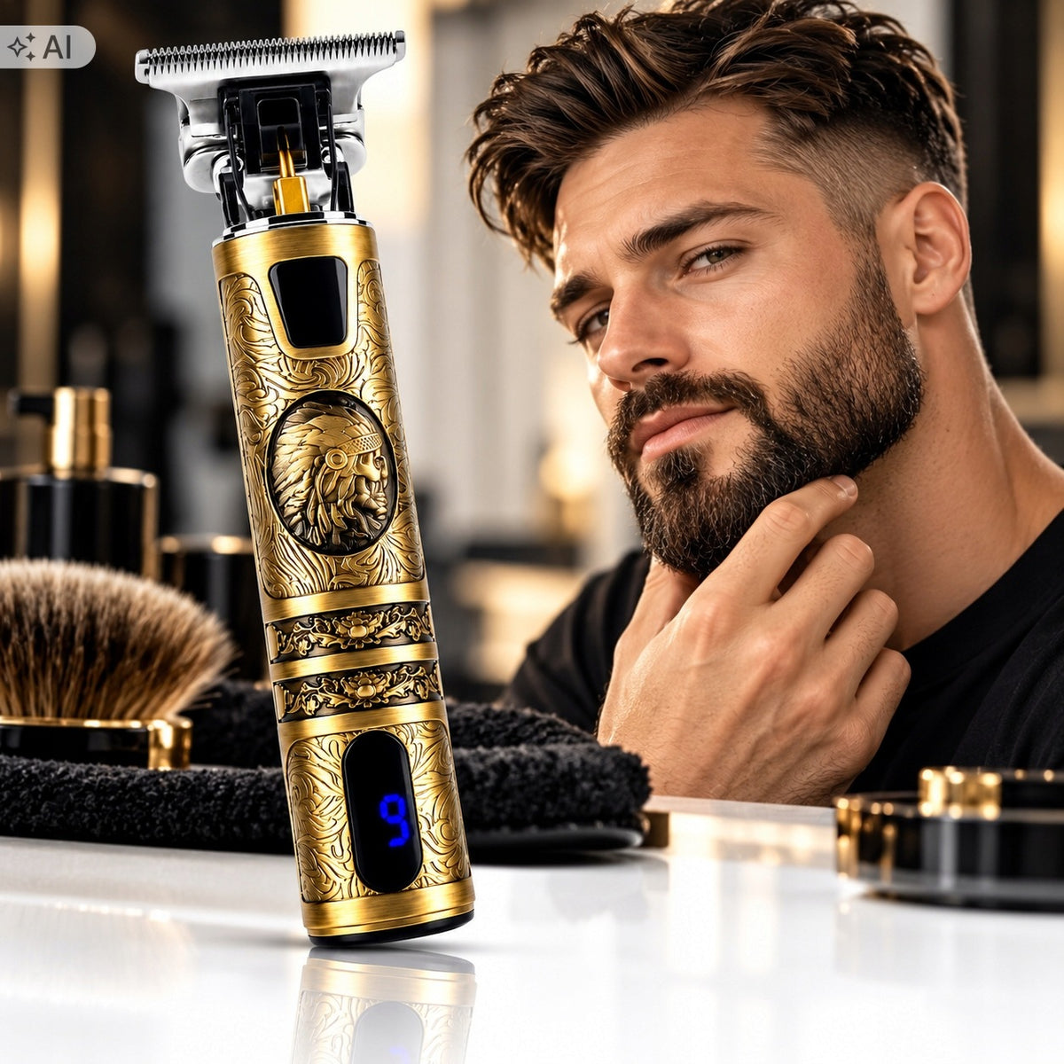 Precision hair and beard trimmer Riwall professional trimmer profession Manufacturer code Riwall Włochaty