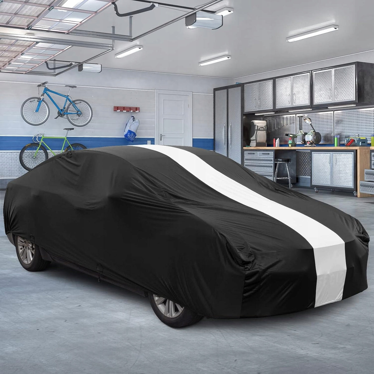 Premium Car Cover Salon Detailing Garage Car Tarpaulin Manufacturer's catalog number FT0334_EU