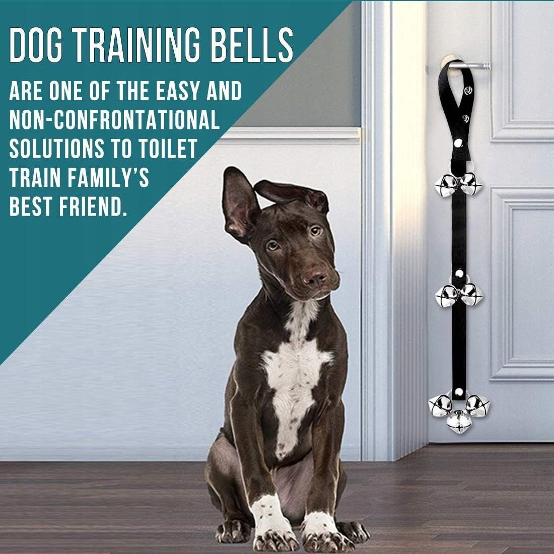 Premium Dog Doorbells for Training - 7 Extra Large, Adjustable & Loud Bells Manufacturer code petcat