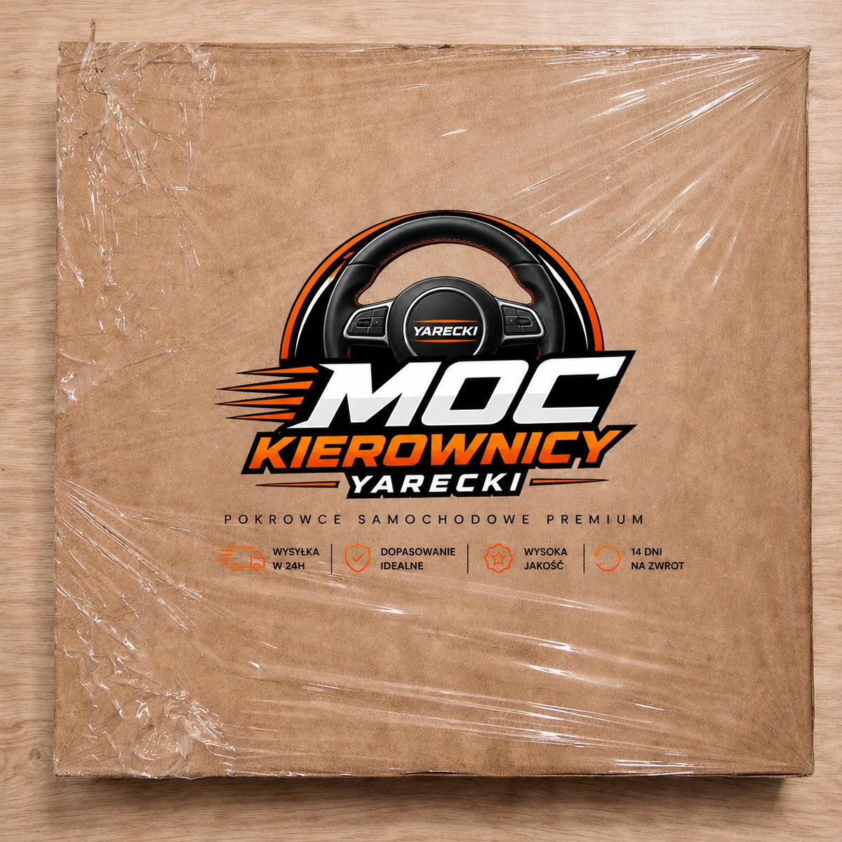 Premium TOYOTA Steering Wheel Cover Packaging status original