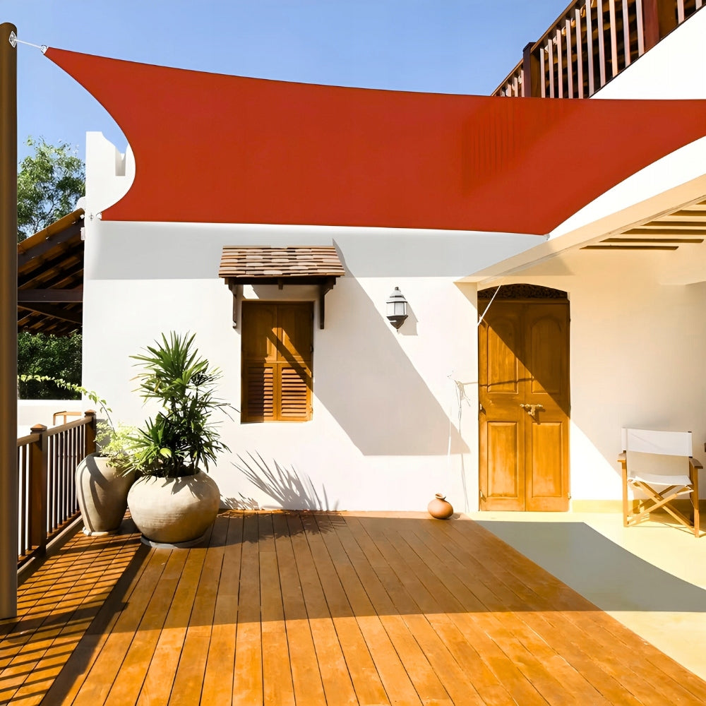 Premium cover waterproof shader sun sail red 4x6 Length 600 cm