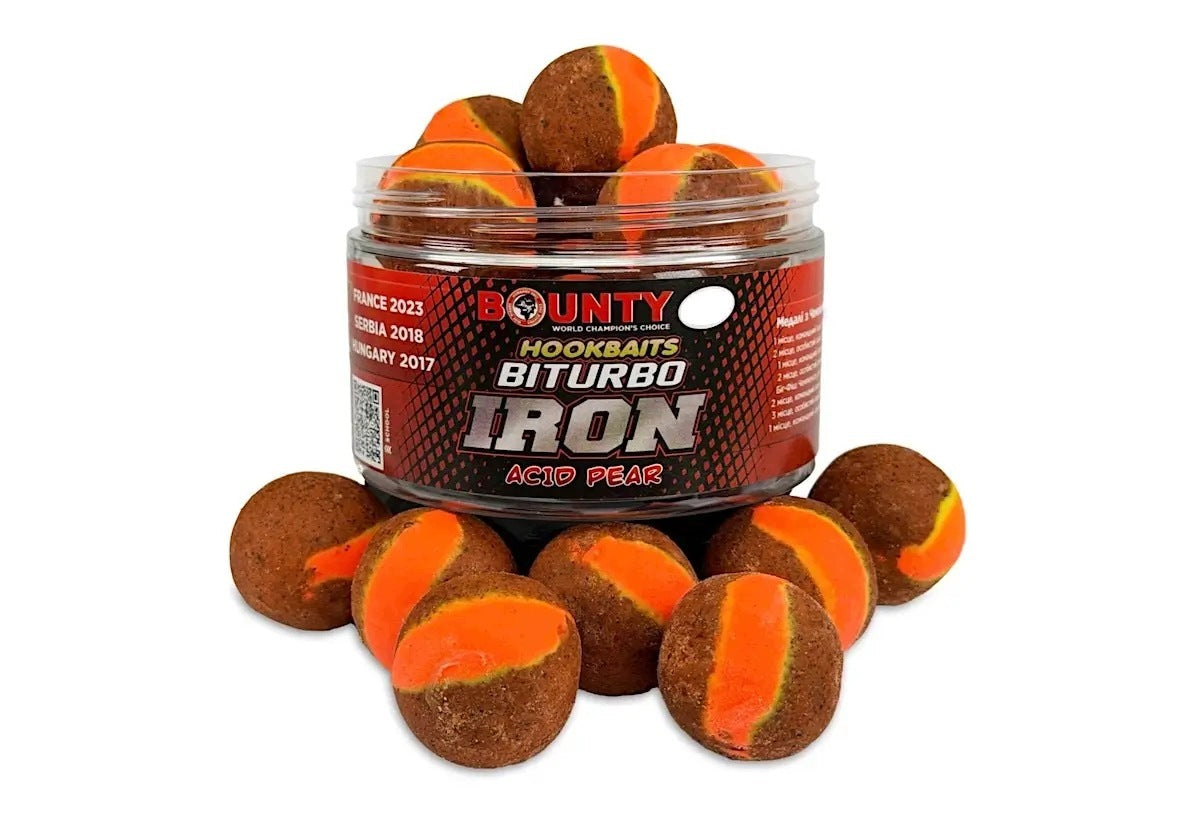 Premium hookbait BITURBO IRON ACID PEAR 16/20 mm