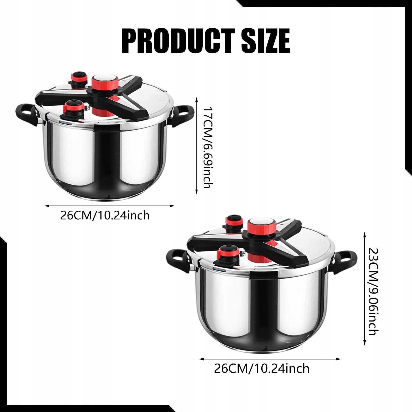 Pressure Cooker 316 Stainless Steel Pot with Secure Locking Mechanism 12L Brand no brand