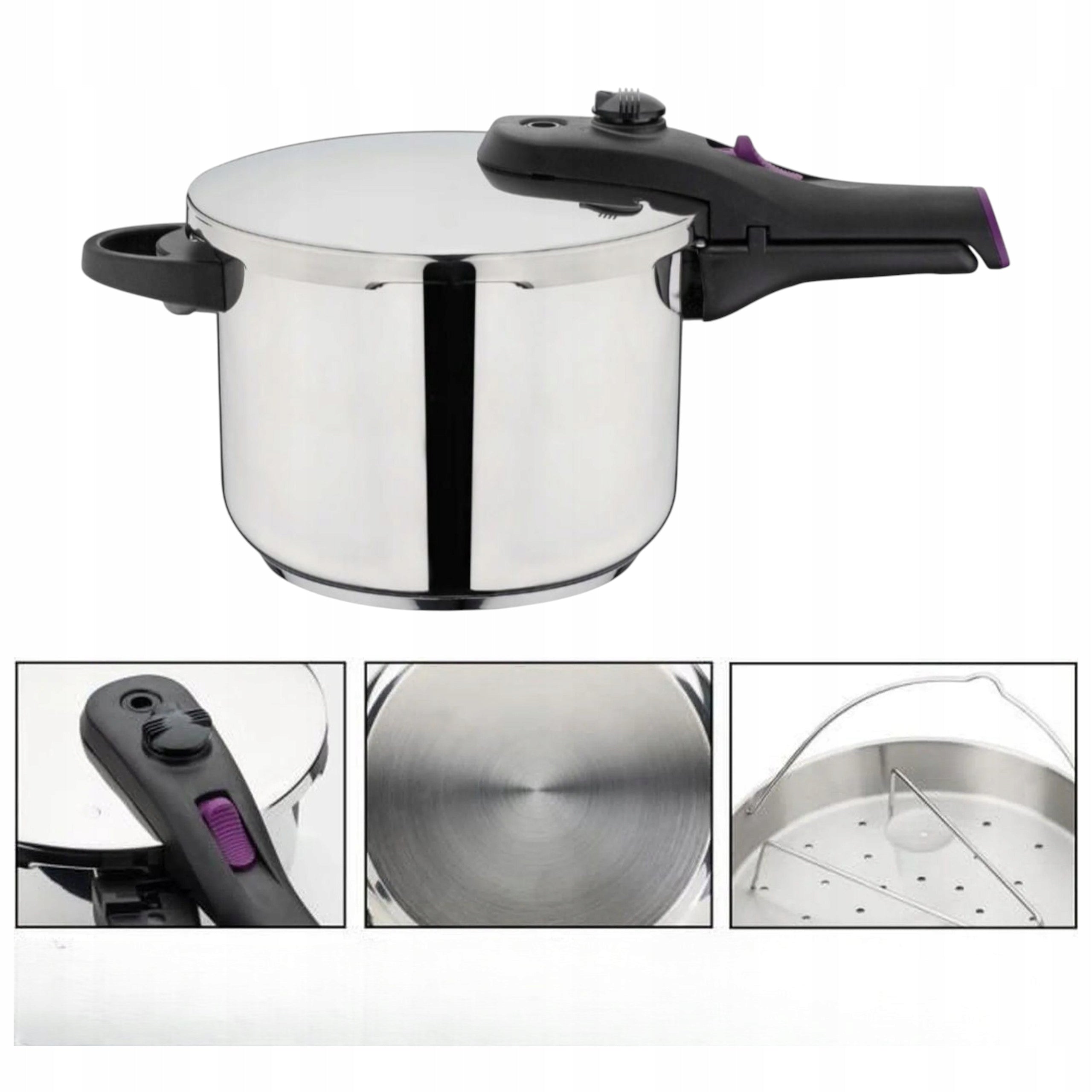 Pressure Cooker 6L I 22cm GSW I Silver I Pressure Pot