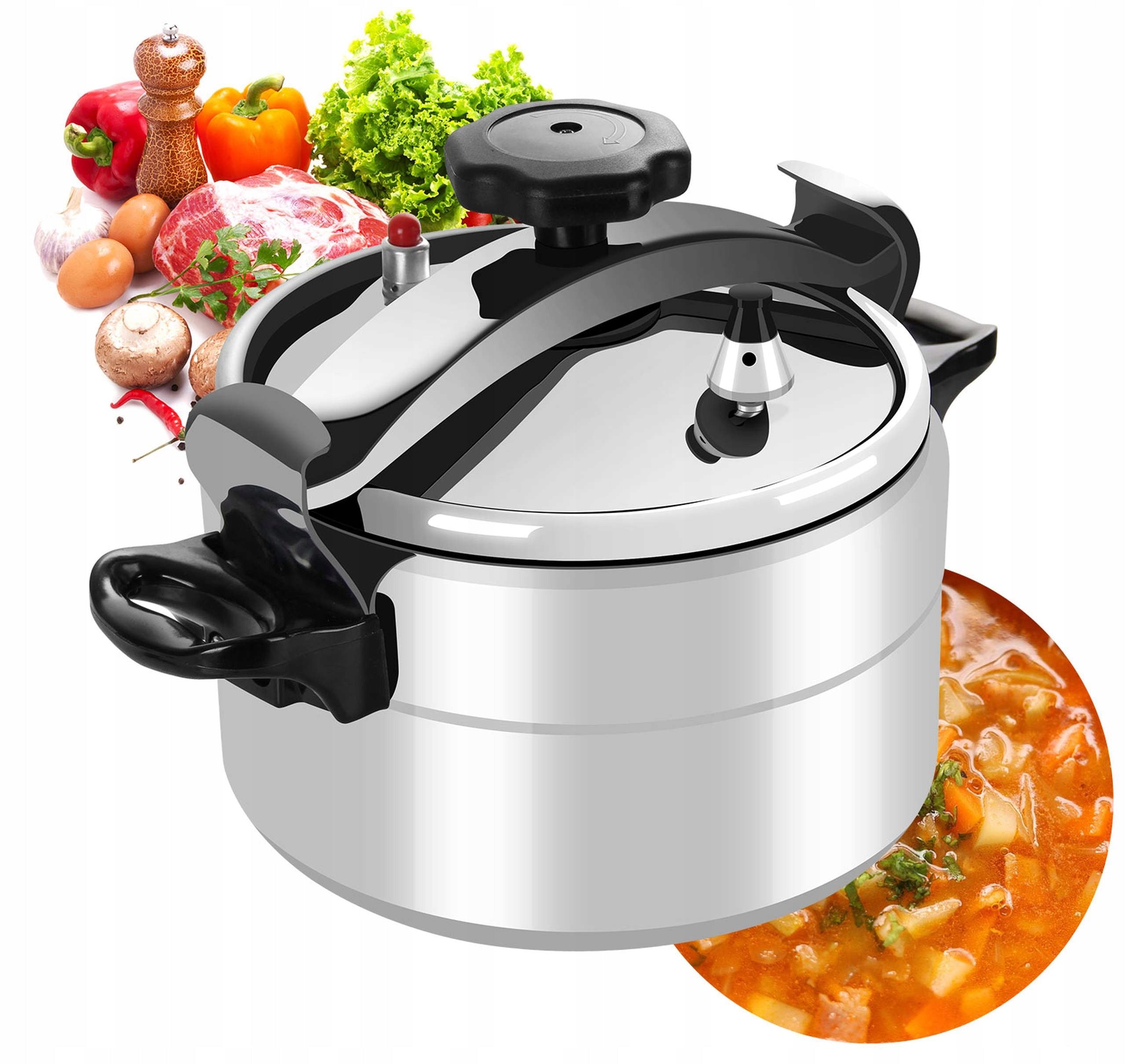 Pressure Cooker Aluminum Pressure Pot 15 Liters For Gas Induction