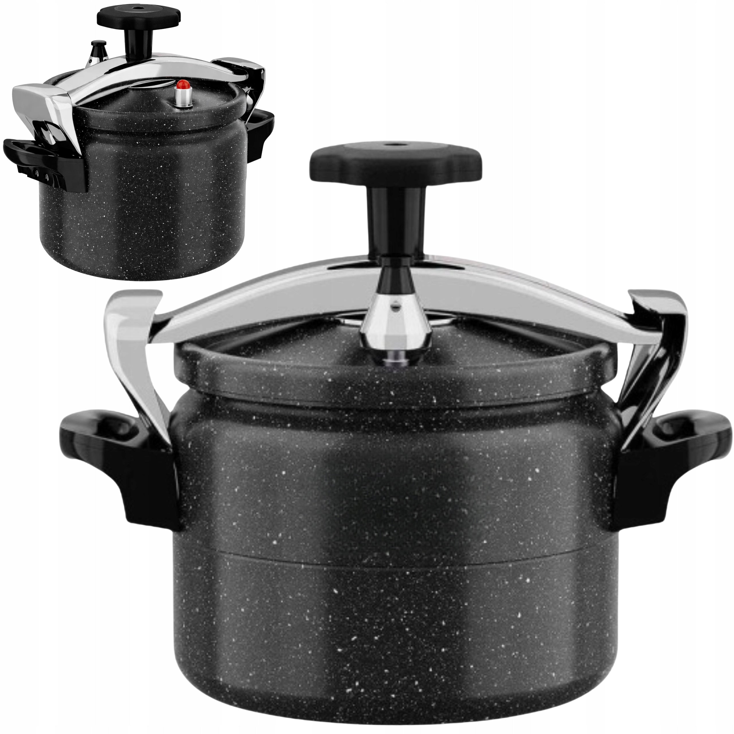 Pressure Cooker Aluminum Pressure Pot Induction Gas Black Large 15L