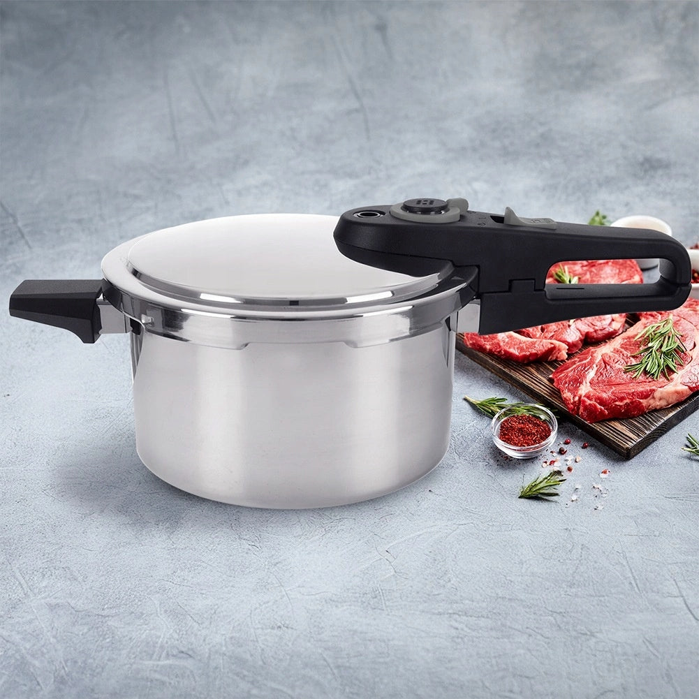 Pressure Cooker Steel 4 L ORION WIND Induction Convenient Closing Brand Orion